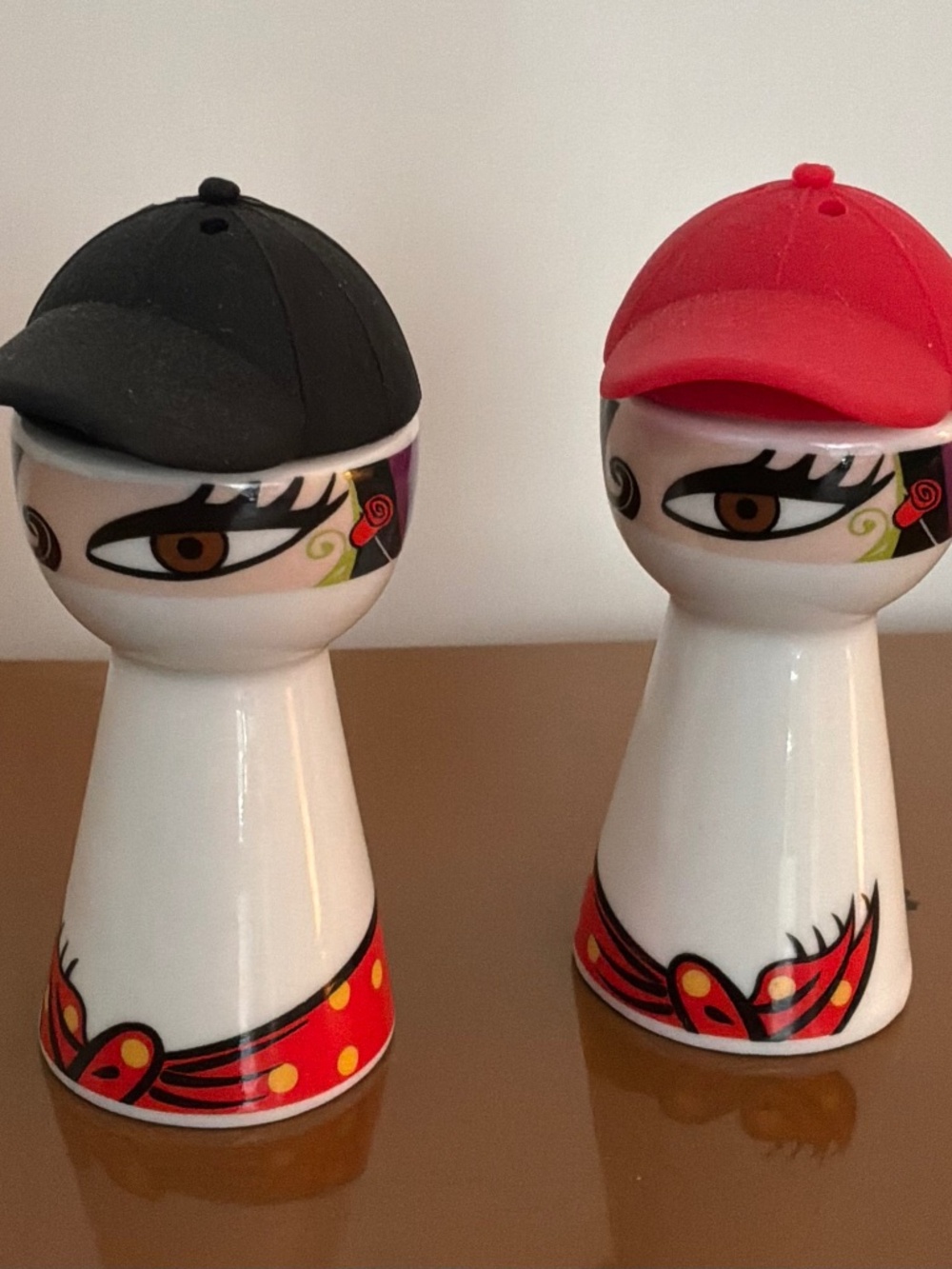 Vintage Gaudi Crystal S.L. Esplanade Salt & Pepper Shakers Made in Spain